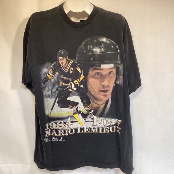 Pittsburgh Penguins Vintage 90’s Mario Lemieux single stitch t-shirt size 2XL - Picture 1 of 15